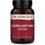 Dr. Mercola Organic Astaxanthin 4 Milligrams 90 Capsules bottle front view showing premium packaging.