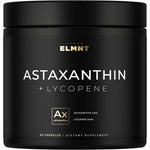 Terra Elmnt Astaxanthin 24mg and Lycopene 50mg bottle front view clinical strength skin supplement