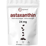 Micro Ingredients Astaxanthin 24mg pouch front view authentic USA import