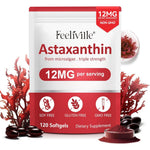 Vortexonix VOFANK Astaxanthin 12mg front view showing 120 softgels bottle for premium antioxidant support