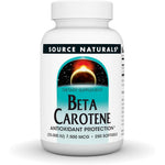 Source Naturals Beta Carotene 25000 International Units softgels bottle front view for antioxidant protection