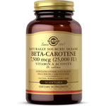 Solgar Oceanic Beta Carotene 25000 IU 90 softgels front bottle view