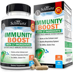 BioSchwartz Immune Support Supplement 90 capsules bottle front view showing clean immunity formula ingredients