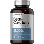 Horbäach Beta Carotene 25000 IU vitamin A 400 quick release softgels bottle