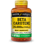 Mason Natural Vitamin A Beta Carotene 25000 IU front view pack of three packaging