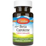 Carlson Laboratories Super Beta Carotene 50 softgels front bottle view for antioxidant support.
