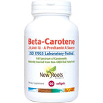 New Roots Herbal Beta Carotene 25000 IU front view bottle premium antioxidant supplements