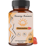 Tuyapio Super Tanning Daily Gummies front view showing the 60 count bottle for natural sunless tanning