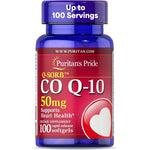 Puritan's Pride Coenzyme CoQ10 50mg front view bottle packaging