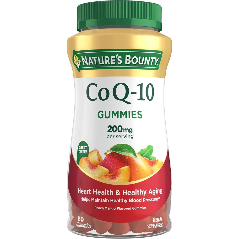 Nature's Bounty Coenzyme Q10 200 Milligrams Gummies front view heart supplement India