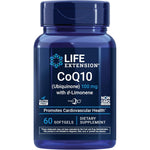 Life Extension Super Absorbable CoQ10 softgels front view for heart health support.