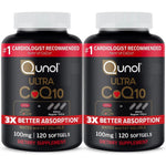Qunol Ultra CoQ10 100mg front bottle view authentic heart health supplement
