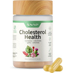 Snap Supplements Cholesterol Health front view bottle showing 60 vegetarian capsules