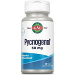 KAL Pycnogenol 50 Mg Tablets 60 Count front view bottle for premium antioxidant protection.