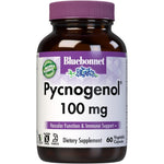 Bluebonnet Pycnogenol 100mg 60 Vegan Capsules front bottle view for vascular health support.