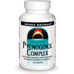Source Naturals Pycnogenol Complex 30 Tablets front label showing antioxidant formula ingredients
