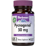 BlueBonnet Nutrition Pycnogenol 50 mg 30 vegetable capsules front view for vascular health