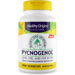 Healthy Origins Pycnogenol 100 mg 60 veggie capsules front bottle view for antioxidant support