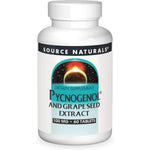 Source Naturals Pycnogenol and Grape Seed Extract 100 mg 60 tablets front view bottle