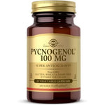Solgar Pycnogenol 100 mg 30 Vegetable Capsules front bottle label view