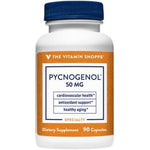 The Vitamin Shoppe Pycnogenol 50mg front view bottle for premium antioxidant protection
