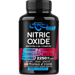 NutraHarmony Nitric Oxide Supplement 90 capsules front bottle view