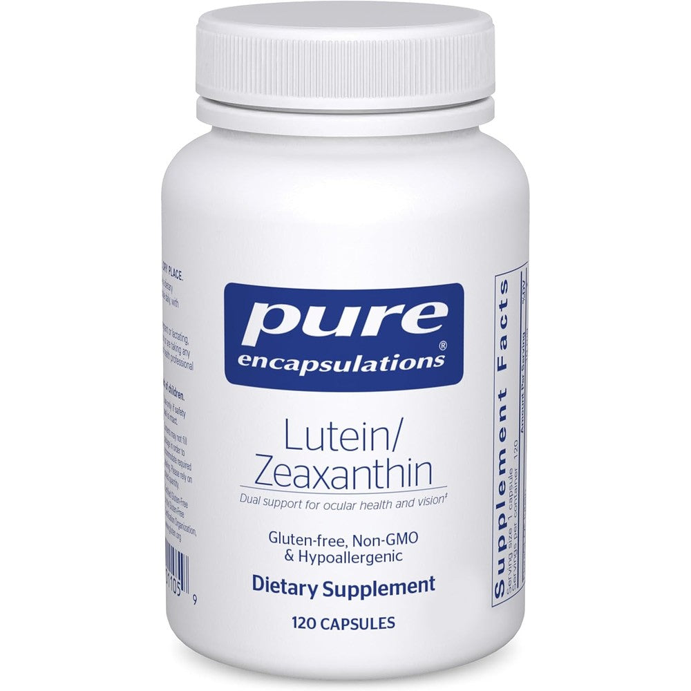 Pure Encapsulations Lutein and Zeaxanthin 120 Capsules front view