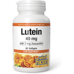 Natural Factors Lutein 40 mg softgels front view for eye health