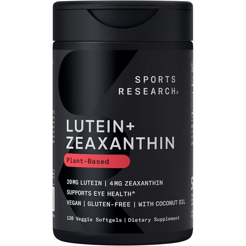 Sports Research Lutein and Zeaxanthin front bottle view
