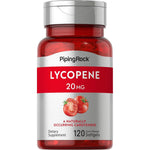 Piping Rock Lycopene 20mg 120 softgels bottle front view authentic antioxidant supplement