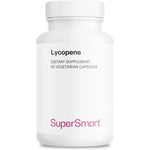 Supersmart Lycopene 30mg 90 vegetarian capsules bottle front view showing tomato extract supplement