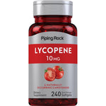 Piping Rock Lycopene 10mg 240 softgels bottle front view showcasing antioxidant supplement packaging