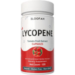 Bloofah Lycopene Supplement 500mg 120 capsules front bottle view for daily antioxidant support.