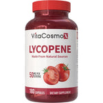 VitaCosmoX Lycopene 50 Milligrams Vegan Capsules front view bottle for antioxidant support