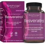 Reserveage Nutrition Resveratrol 500 mg supplement front view