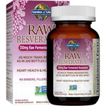 Garden of life heart resveratrol supplement 60 vegan capsules bottle for antioxidant support