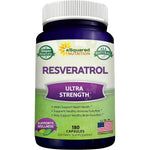 ASquared Nutrition Resveratrol 1000mg front view of bottle