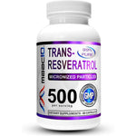 Maac10 Trans Resveratrol 500mg supplement bottle front view