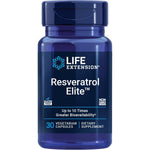 Life Extension Resveratrol Elite front bottle view supplement