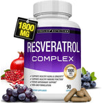 Toplux Resveratrol 1800mg antioxidant complex bottle front view