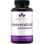 Luma Nutrition High Purity Resveratrol Supplement front bottle view