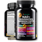 Adndale Liposomal NAD+ Resveratrol 18-in-1 supplement bottle front view