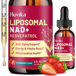 Hovika Liposomal NAD Supplement strawberry flavor front view