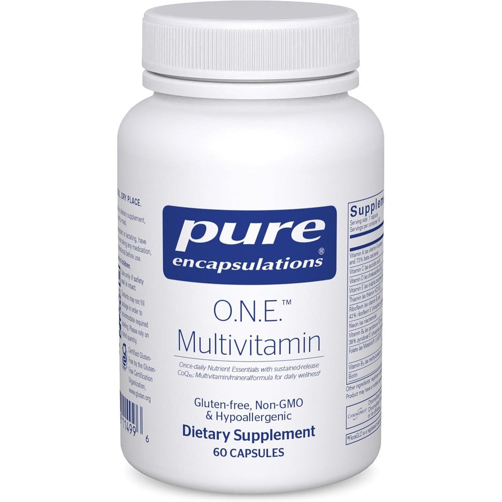 Pure Encapsulations O.N.E. Multivitamin 60 Capsules front bottle view