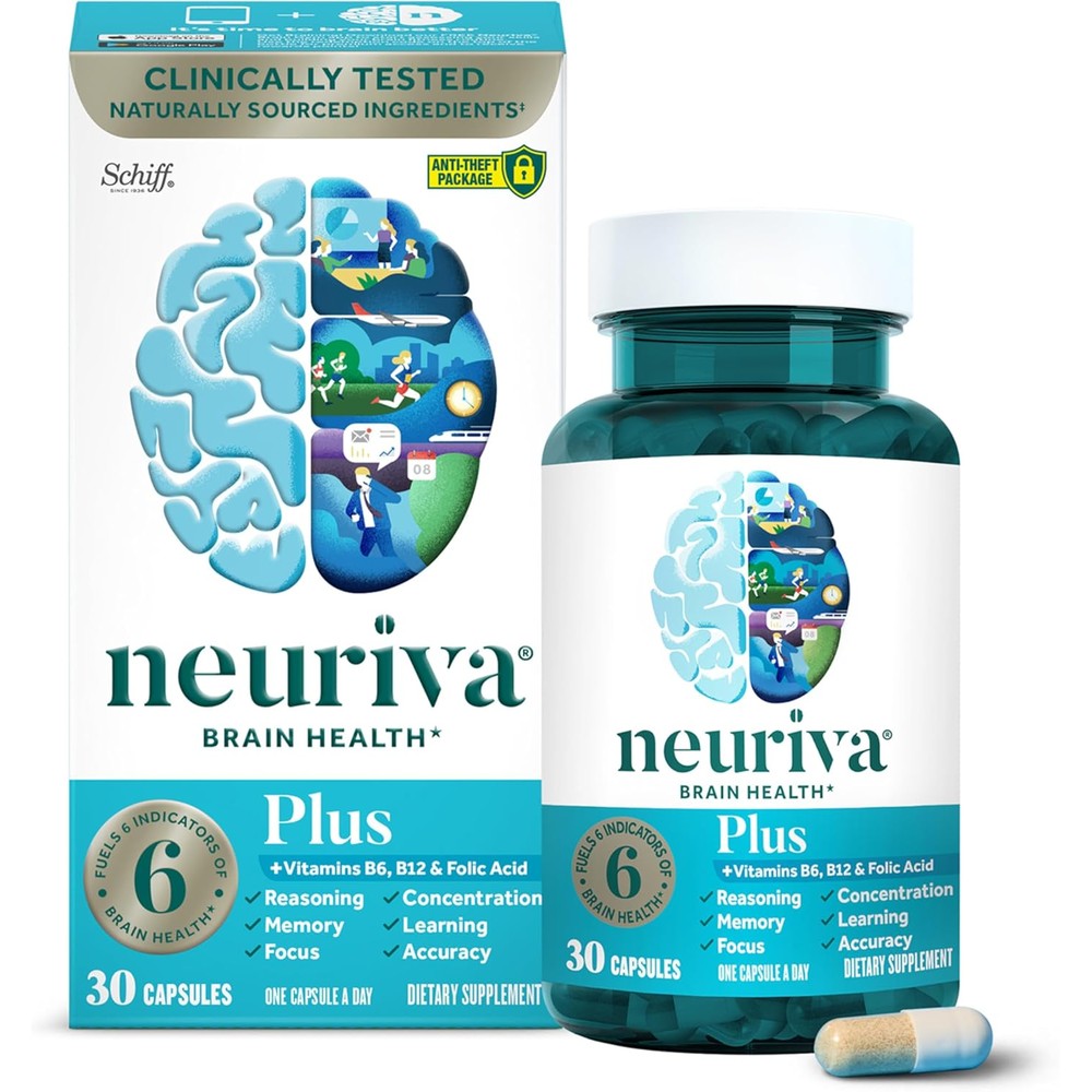 Neuriva Plus brain supplement bottle front view