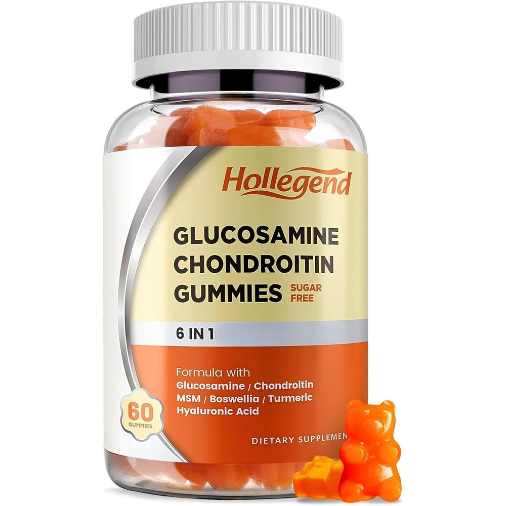 Hollegend Glucosamine Chondroitin Gummies bottle front view for joint support
