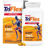 GNC TriFlex Fast Acting 2.0 bottle with 240 caplets for joint comfort and mobility