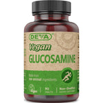 Deva Vegan Glucosamine Tablets front view bottle packaging