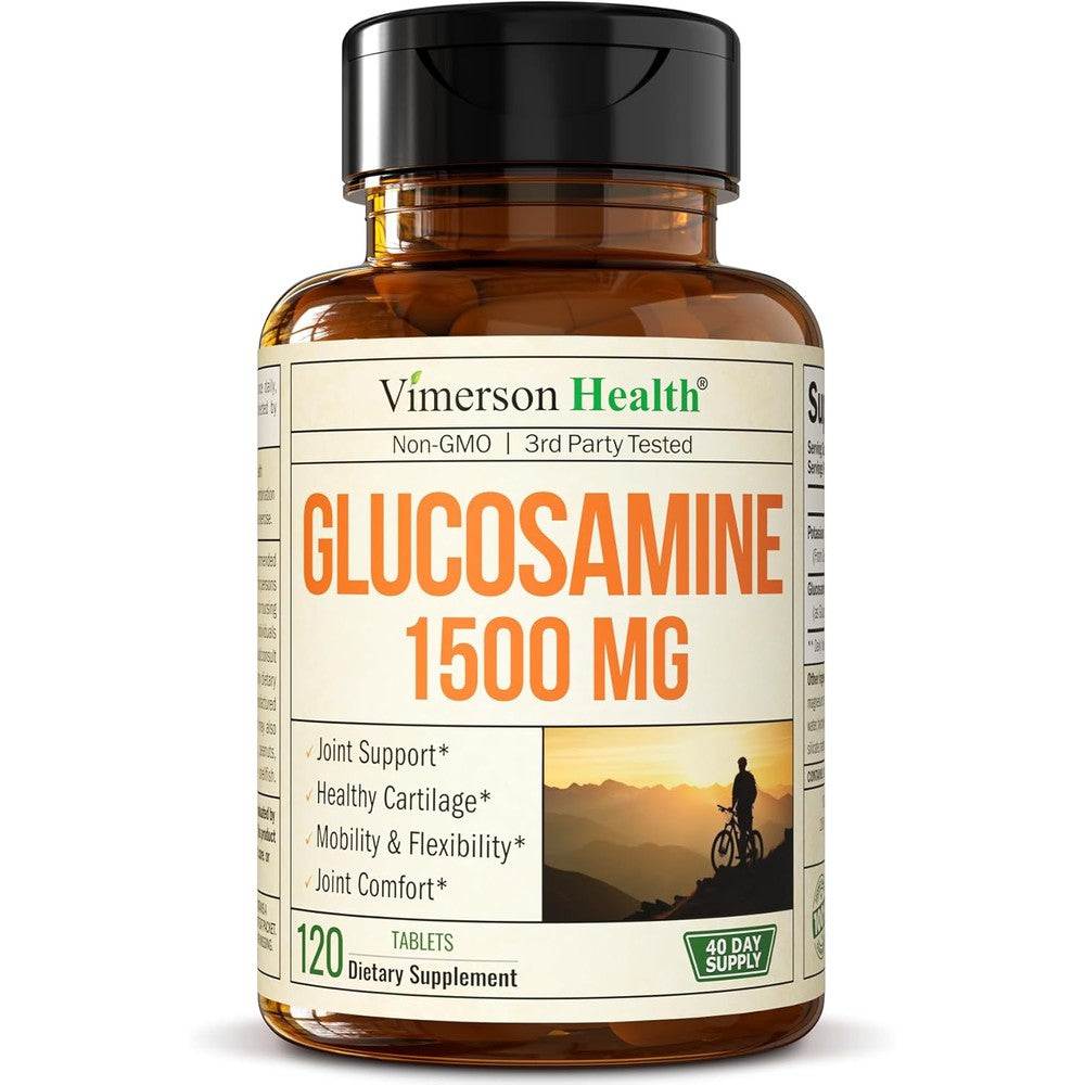 vimerson glucosamine sulfate 1500mg 120 tablets bottle