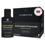 Cymbiotika Activated Charcoal Liquid Supplement box front view for gut health